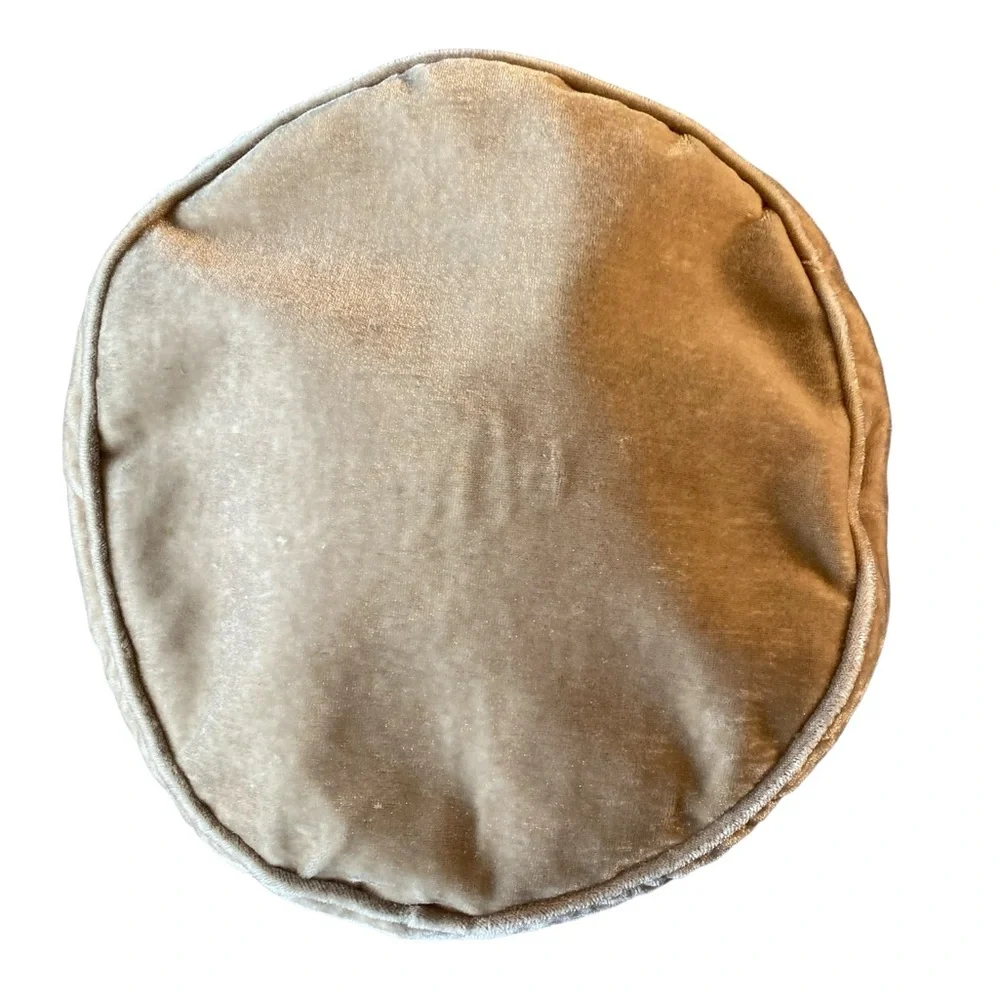 Nice Tan Sailor Hat Black Lining Draw String Great Condition